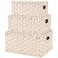 GRANNY SAYS Wicker Storage Baskets with Lids Set of 3 Decorative Storage Boxes Baskets for Organizing Butter Milk 3Pack
