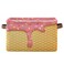 Kigai Ice Cream Cone Storage Basket Collapsible Rectangle Storage Bin Shelves Basket Organizer with Leather Handle for Closet Office Nursery Home Decor
