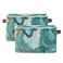 KEEPREAL Turquoise Marble Texture Basket Bin Large Storage Basket Toy Basket Canvas Storage Basket Clothes Basket Decorative Basket for Home Office 15x11x95inch2PACK