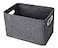 Minoisome Collapsible Storage Bins Foldable Felt Fabric Storage Basket Organizer Boxes Containers with Handles Metal Handles for Nursery ToysKids RoomClothesTowelsMagazine