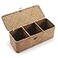 DECRAFTS Seagrass Tank Basket with Lid Woven Toilet Roll Storage Basket with Sections Rectangular for Organize Snack Toys Tampon Large Compartment 165inch L x 55inch W x 55inch H Natural