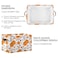 Bolaz Large Storage Basket Pumpkin Leaf Fall Autumn Foldable Storage Box Organizer Bins with Handles for Bedroom Home Office