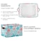 Bolaz Large Storage Basket Nautical Ocean Starfish Foldable Storage Box Organizer Bins with Handles for Bedroom Home Office
