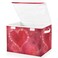 senya Valentines Storage Baskets Collapsible Storage Bins with Lids Floral Heart Storage Boxes Clothes Baskets for Organizing