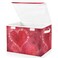 senya Valentines Storage Baskets Collapsible Storage Bins with Lids Floral Heart Storage Boxes Clothes Baskets for Organizing