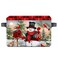Styubn Christmas Decorative Storage Bins with Handles Christmas Snowman Baskets Foldable Cloth Organizer Storage Boxes for Home Office 14 x 10 x 8