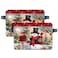 Styubn Christmas Decorative Storage Bins with Handles Christmas Snowman Baskets Foldable Cloth Organizer Storage Boxes for Home Office 14 x 10 x 8