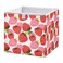 Blueangle Beautiful Strawberry Cube Storage Bin 11 x 11 x 11 in Large Collapsible Organizer Storage Basket for Home Dcor