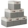 Ornavo Home 13 x 15 x 13 Kallax Storage Cube Bins Foldable Collapsible Fabric Storage Bins Box Linen Shelf Basket Cube Organizer for Closet with Leather Handles 6 Pack WhiteGray