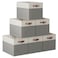 Ornavo Home 13 x 15 x 13 Kallax Storage Cube Bins Foldable Collapsible Fabric Storage Bins Box Linen Shelf Basket Cube Organizer for Closet with Leather Handles 6 Pack WhiteGray