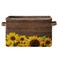 AUUXVA Sunflower Wooden Board Cube Storage Bin with Handle Collapsible Laundry Storage Basket Rectangle Toys Organizer for Home Office Closet Shelves Nursery 1 Pack