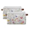 YETTASBIN Herbal Wildflowers Storage Basket 2pc Large Collapsible Toys Clothes Organizer Durable Canvas Storage Bin with Handle for Shelves Closet Laundry Home Office Decor