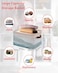 DecorLovee Summer Beach Storage Basket Waterproof Cube Storage Bin Organizer with Handles Ocean Nautical Coastal Seaside Aqua Beige Collapsible Storage Cubes Bins for Clothes Books 15x11x95 1 Pcs