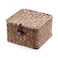 Hipiwe Seagrass Basket with Lid Wicker Storage Basket Square Handwoven Decorative Baskets Box for Shelf Multipurpose Household Baskets Home DecorXsmall