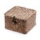 Hipiwe Seagrass Basket with Lid Wicker Storage Basket Square Handwoven Decorative Baskets Box for Shelf Multipurpose Household Baskets Home DecorXsmall