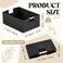 Cinnvoice 3 Pack Fabric Storage Bins for Closet Shelves Rectangle Wardrobe Organizer with Handle Collapsible Shelves Storage Basket for Sorting Clothes and Toy Black15 x 106 x 6 Inch