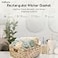 Pixoframe Large Rectangular Handwoven Wicker Basket Natural Water Hyacinth Storage Baskets with 2 Builtin Handles Ideal for Towel Blankets and Home Organizer Decor 15x 11x675 Brown
