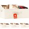 Criusia Closet Organizers Bins 4 Pack Large Closet Shelf Organizer with Handles Fabric Trapezoid Home Organization and Storage Baskets for Organizing Clothes Toy Blanket Towel Purse Hats