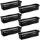 wlilupah 6 Pcs Black Slim Plastic Storage Baskets Tray 10 x 3 x 25 Inch Compact Stackable Desk Organizer for Office Classroom School Supplies and Home Storage OrganizationBlack