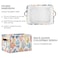 Bolaz Large Storage Basket Sea Corals and Seaweed Foldable Storage Box Organizer Bins with Handles for Bedroom Home Office