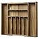 Kiasthome Acacia Wood Kitchen Silverware Drawer Organizer Expandable Utensil Cutlery Drawer Organizer with Dividers Flatware Organizer Silverware Tray for Spoon Fork 1320x169 79 Slots