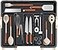 Spaclear Large Utensil Drawer Organizer Expandable Silverware Organizer for Kitchen Drawer Adjustable Cooking Utensil Holder Cutlery Flatware Tray Spatula Tools Gadgets Storage Dividers Plastic Black