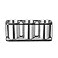 IMEEA Countertop Silverware Caddy Stainless Steel Flatware Organizer with 3 Compartments for Forks Spoons Knives