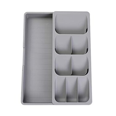 Faridabio Silverware Organizer Storage TrayCutlery Expandable Organizer for Kitchen Drawer Holding Flatware Spoons Forks