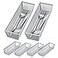 Neudeco Silverware OrganizerMesh Drawer Organizer for KitchenMetal Utensil Organizer for Flatware Knives SpoonsCosmetic Silver 9 3 2 inch Pack6