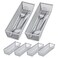 Neudeco Silverware OrganizerMesh Drawer Organizer for KitchenMetal Utensil Organizer for Flatware Knives SpoonsCosmetic Silver 9 3 2 inch Pack6