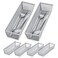 Neudeco Silverware OrganizerMesh Drawer Organizer for KitchenMetal Utensil Organizer for Flatware Knives SpoonsCosmetic Silver 9 3 2 inch Pack6