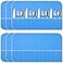 Saintrygo 6 Pieces Silver Storage Bags Anti Tarnish Silver Protector Bags Blue Holder for Silverware Flatware Storage Organizer Cloth Place Setting Roll with White Ribbon for Kitchen Utensils