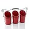 ienjoyware Kitchen Flatware Caddy 3 Ceramic Utensil Holders 4 Dia x 7 H each 1 Wire Caddy Red