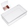 Hemoton Clear Plastic Storage Bin with Lid Small Silverware Organizer with Cover Transparent Kitchen Utensil Drawer Tray for RV Countertop Flatware