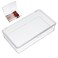 Hemoton Clear Plastic Storage Bin with Lid Small Silverware Organizer with Cover Transparent Kitchen Utensil Drawer Tray for RV Countertop Flatware
