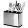 Haiyouneer Silverware Caddy Cutlery Organizer for Countertop Silverware Holder for Fork Knife Spoon Flatware Organizer 4 Compartments Cutlery Holder