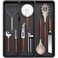 Lifewit Utensil Organizer for Kitchen Drawer Expandable Cooking Silverware Tray Adjustable Cutlery Flatware Holder Plastic Spatula Tools Storage Divider 144 x 158 Black