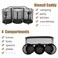 DysanVica Utensil Caddy Silverware Holder 4 Compartment Metal Mesh Cutlery Fork Spoon Napkin Plate Organizer Flatware Storage Basket Party Kitchen Countertop Buffet Picnic Camping Outdoor BBQ Black