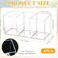 Milkary 4Pack Acrylic Cutlery Storage Organizer Transparent Plastic Silverware Utensil Holder Cutlery Spoon and Fork Holder Caddy for Party Kitchen Countertop Organization Knife Tableware