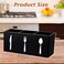 Tirifer 2 Pcs Acrylic Cutlery Storage Organizer Bin Silverware Cutlery Utensil Holder Caddy Knife Spoon and Fork Organizer 3 Section Tableware Storage Box for Kitchen Cabinet Flatware Dining Room Part