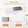 Lifewit Compact Silverware Organizer for Kitchen Drawer Narrow Flatware Tray Holder Plastic Cutlery Spoons Forks and Knives Storage WhiteGray 1 Pack