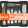 Lifewit Expandable Silverware Organizer Plastic Utensil Tray for Kitchen Drawer BPA Free Flatware Cutlery Holder SpaceSaving Storage for Spoons Forks Knives 8514 x 12 x 15 inch Black