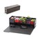 Prepdeck Gen 2 Recipe Prep Storage Station 8 Essential Tools Deluxe Cutting Board 14 Plastic Containers SuperSeal Lids Removable Trash Compartments Tablet Stand Included Midnight Black
