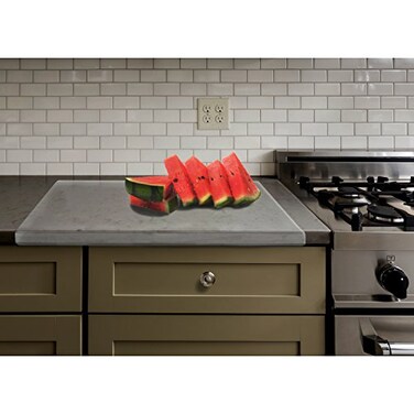 Source One Premium Clear Acrylic Counter Top Cutting Board 15 x 15 and 16 x 18 Inches Available w 2 Inch Lip 16 x 18