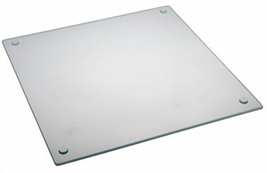 Clever Chef Clear Glass Cutting Board NonSlip ShatterResistant Durable StainResistant and Dishwasher Safe 12 x 1575 inches