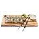 Fescalas Handmade Maple Wood ServingCutting Board for Kitchen Durable Wooden Chopping Board for Meat Vegetables Bread Cheese 145 x 65 Natural Maple