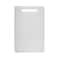 Fotouzy Plastic Utility Cutting Board with Handles Food Safe PP Material Dishwasher Safe Thick Chopping Board Large Size Easy Grip Handle for Kitchen White