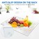 VSAR House Tempered Glass Cutting Board for Kitchen16x 12 Gold Marble Glass Chopping Board with Rubber Non AntiSlip Feet Dishwasher Safe Scratch Heat ResistantShatter Resistant