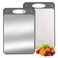 Qianying Titanium Cutting Boards for Kitchen Non Toxic Double Sided Metal for MeatFish Wheat Straw PP for FruitsVegetables Dishwasher Safe Hygienic Pure Titanium Easy Clean Chopping Board
