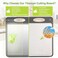 Qianying Titanium Cutting Boards for Kitchen Non Toxic Double Sided Metal for MeatFish Wheat Straw PP for FruitsVegetables Dishwasher Safe Hygienic Pure Titanium Easy Clean Chopping Board